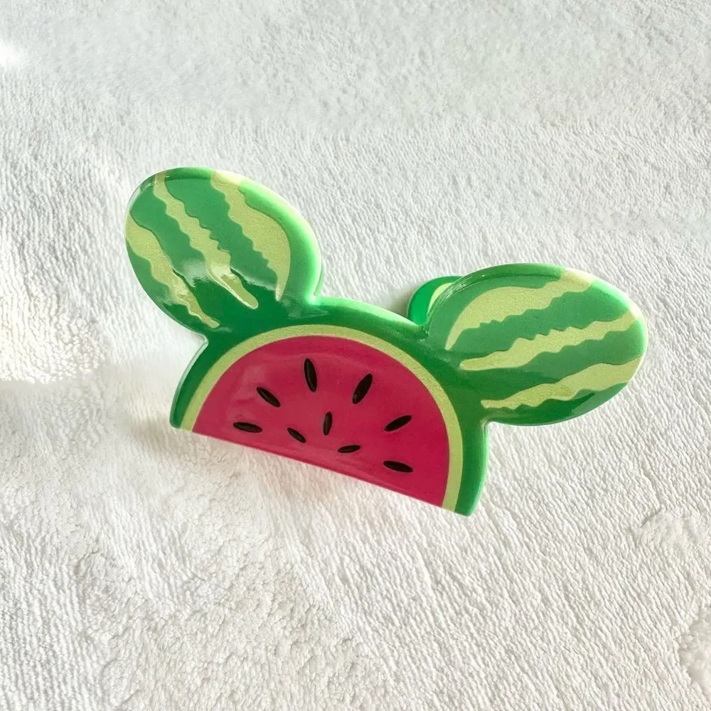 Disney Mickey Mouse hot pink and green watermelon hair claw